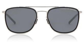 Porsche Design P8692 B Mens Sunglasses Silver Size 56