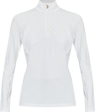 Bogner Davina Top - Dames - Longsleeves - Wit - XL - Leer - Tops