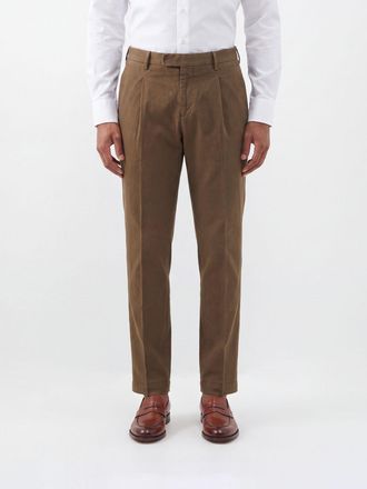 Pantaloni Torino Pantaloni sartoriali slim fit in cotone stretch con pince