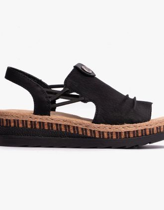 Rieker Womens Rieker V7972-00 Womens Sandals Black - Size: 3.5