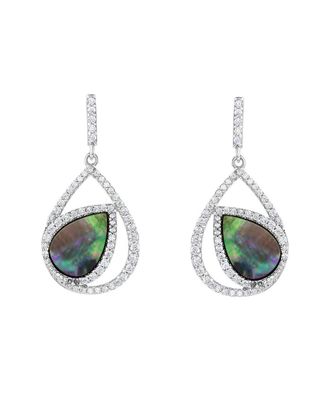 Suzy Levian Suzy Levian Silver Cz Dangle Earrings
