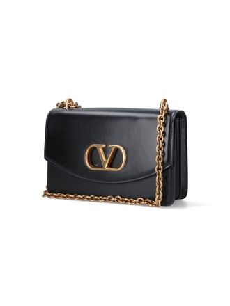 Valentino Garavani Womens Bags Black Lamb Leather