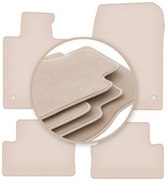 OEM Alfombrillas Beige Premium Para Honda Accord Viii Sed&aacute;n, Familiar, Tourer 2011-2015