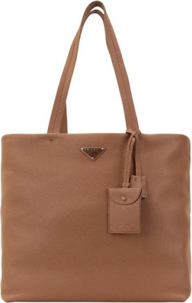 Prada Tote Bag - Dames - Tassen - Bruin - Maat: ONE Size Zijde