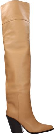 Jimmy Choo London Maceo Damens Stiefel Leder Beige/Karamell