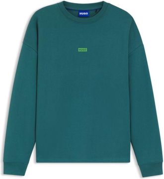 HUGO BOSS Logo-print sweatshirt in cotton terry