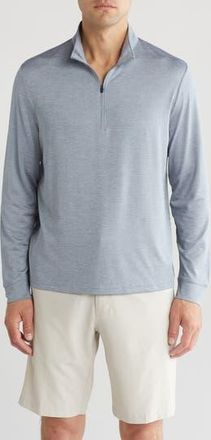 PGA TOUR Long Sleeve Sun Shade 1/4 Zip Pullover in Tradewinds Heather at Nordstrom Rack, Size Medium