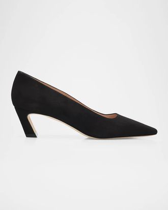 Stuart Weitzman Stassi 50MM Suede Pumps