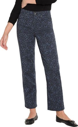 Nic+Zoe NIC+ZOE Leopard Print Recess Straight Ankle Pant