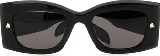 Alexander McQueen Womens Am0426s Black Acetate Sunglasses