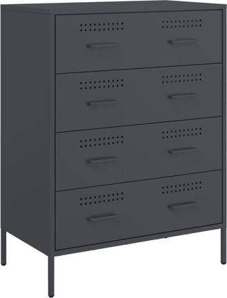 vidaXL Sideboard Anthracite 68x39x89 cm Steel Vidaxl