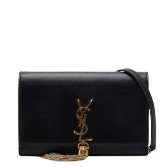 Saint Laurent Pre-owned Cross Body Bags, female, Black, Size: ONE SIZE Pre-owned Shoulder bag