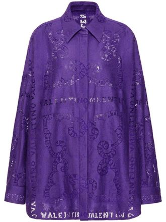 Valentino Garavani Uitgesneden blousejurk - Paars
