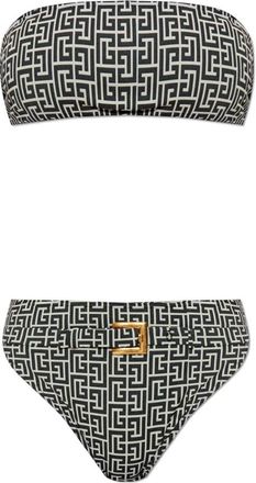 Balmain Tweedelig badpak - Dames - Bikinis - Zwart - XS - Tweed - Badmode