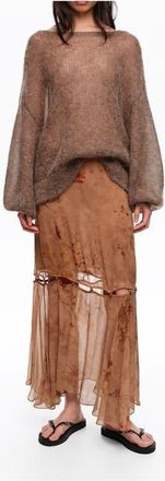 Bimba & Lola Flared Buttoned Skirt in Underwater Garden at Nordstrom, Size X-Small Eu