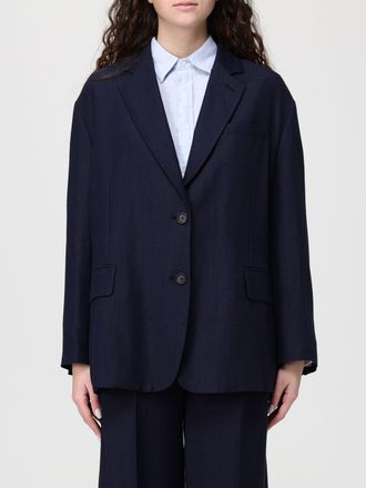 Brunello Cucinelli Blazer a monopetto in viscosa e lino Brunello Cucinelli