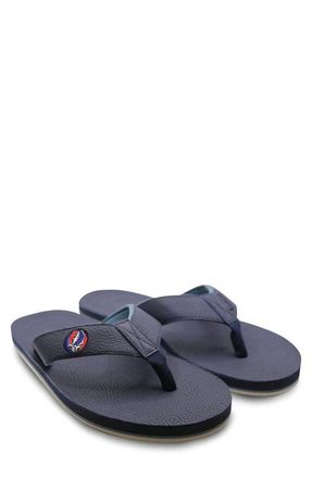 Hari Mari x Grateful Dead Reverb Waterproof Flip Flop in Blue Mirage at Nordstrom, Size 11