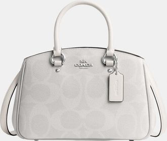 Coach Womens Savannah Small Carryall in Maxi Signature Canvas - White - One Size