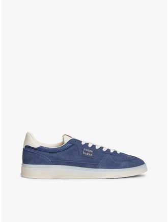 Tommy Hilfiger Mens Tommy Jeans Suede Skater Sneaker - Blue - US 11.5 / EU 45