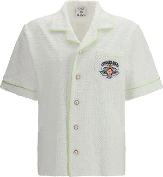 Casablanca White Cotton Dress Mens Shirt