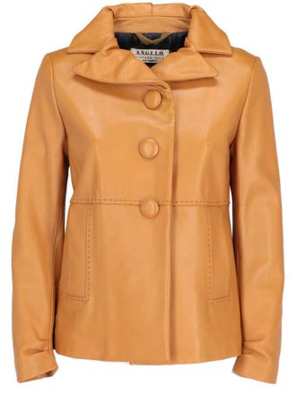 A.N.G.E.L.O. Vintage Cult Giacca in pelle anni 2000 - Toni neutri