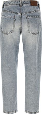 Brunello Cucinelli Womens Blue Cotton Tapered Jeans Clothing