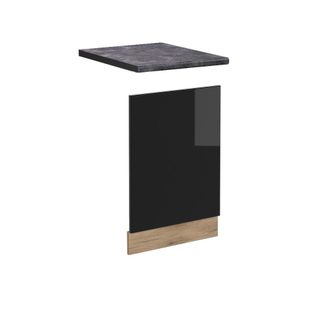 Vicco Panel Frontal R-line, Negro Brillo Intenso, 45 Cm, Et Antracita