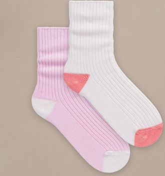 BAM Womens Cosy Gifting Socks - 2 Pack -Size 4-7 - UK Size 4-7