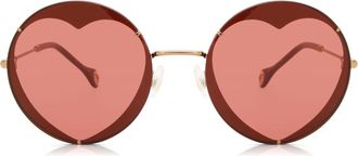 Carolina Herrera CH 0013/S Y11/U1 Womens Sunglasses Gold Size 57