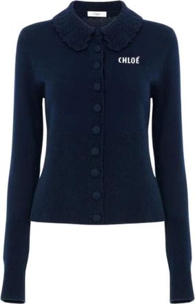 Chlo&eacute; Vest H26 - Dames - Vesten - Blauw - L - Truien & Vesten