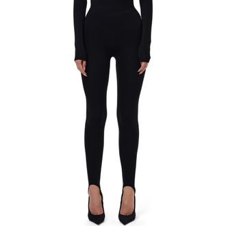 Naked Wardrobe Naked Stirrup Leggings in Black at Nordstrom, Size X-Large