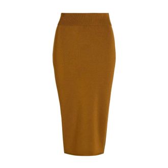 Patou Midi Skirts, female, Brown, Size: XS Knitted Tube Skirt