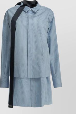 sacai short shirt dress