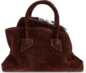 The Attico La Passeggiata Mini Handtas - Dames - Handtassen - Bruin - ONE Size - Leer - Tassen