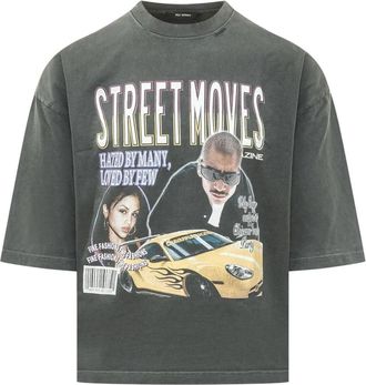 Willy Chavarria Street Moves Buffalo Tee - Heren - T-shirts - Grijs - M - Katoen - Tops