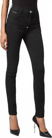 Philipp Plein High Waist Jean In Blackout