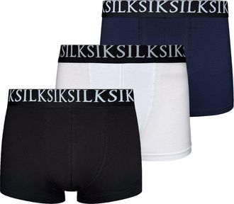 Siksilk Mens Multi Pack of 3 Boxer Shorts XXL