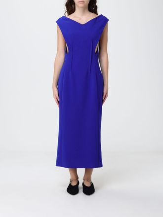 Jil Sander Abito midi in cr&ecirc;pe tecnico