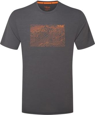 RAB Syncrino Ridge Tee Merinoshirt f&uuml;r Herren | grau