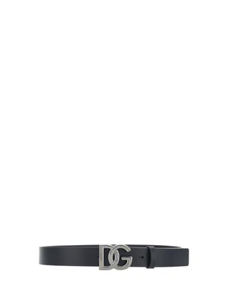 Dolce & Gabbana Mens Tosca Belt Nero-Rut.ultr.black Calf Leather Bos Taurus E Braces Nero/rut.ultr.black