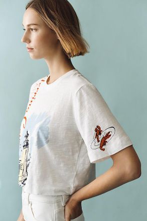 Maeve Corey Cotton Boxy Tee
