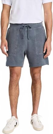 SAVE KHAKI UNITED Organic Heather Fleece Utility Short In Wave