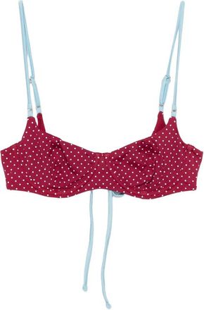 Frankies Bikinis Polka-dot-pattern Bikini Top