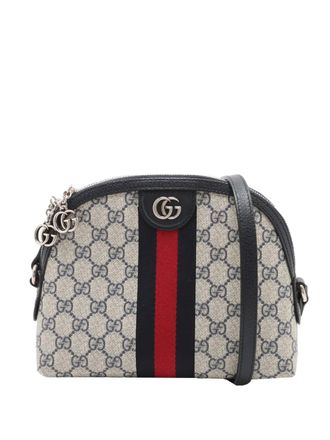 Gucci 2016-2025 Small GG Supreme Ophidia Dome crossbody bag - women - Fabric - One Size - Brown