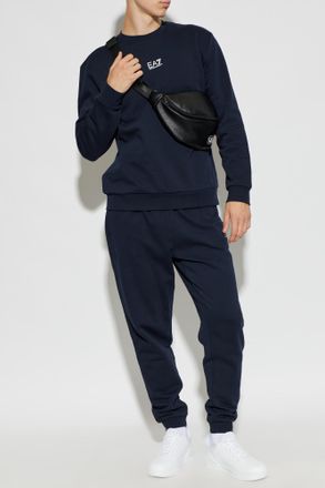 Emporio Armani Tracksuit Set: Sweatshirt And Pants, Mens, Navy Blue