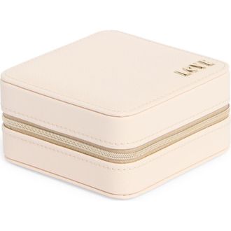 Nordstrom Square Jewelry Box in Cream- Gold Love at Nordstrom Rack
