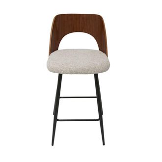 Signature Silla de barra en tela beige