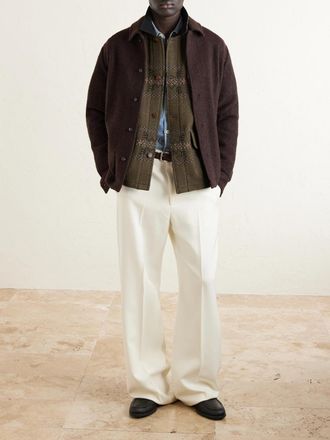 Ralph Lauren Virgin Wool-Blend Jacquard Jacket