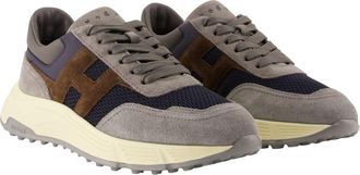 Hogan Mens Hyperlight Allacciato H Sneakers - Hogan Leather Grey Calfskin Shoes