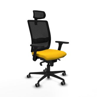 Piqueras y Crespo Silla De Oficina Piqueras Y Crespo Haches Negro Espuma 50 Mm